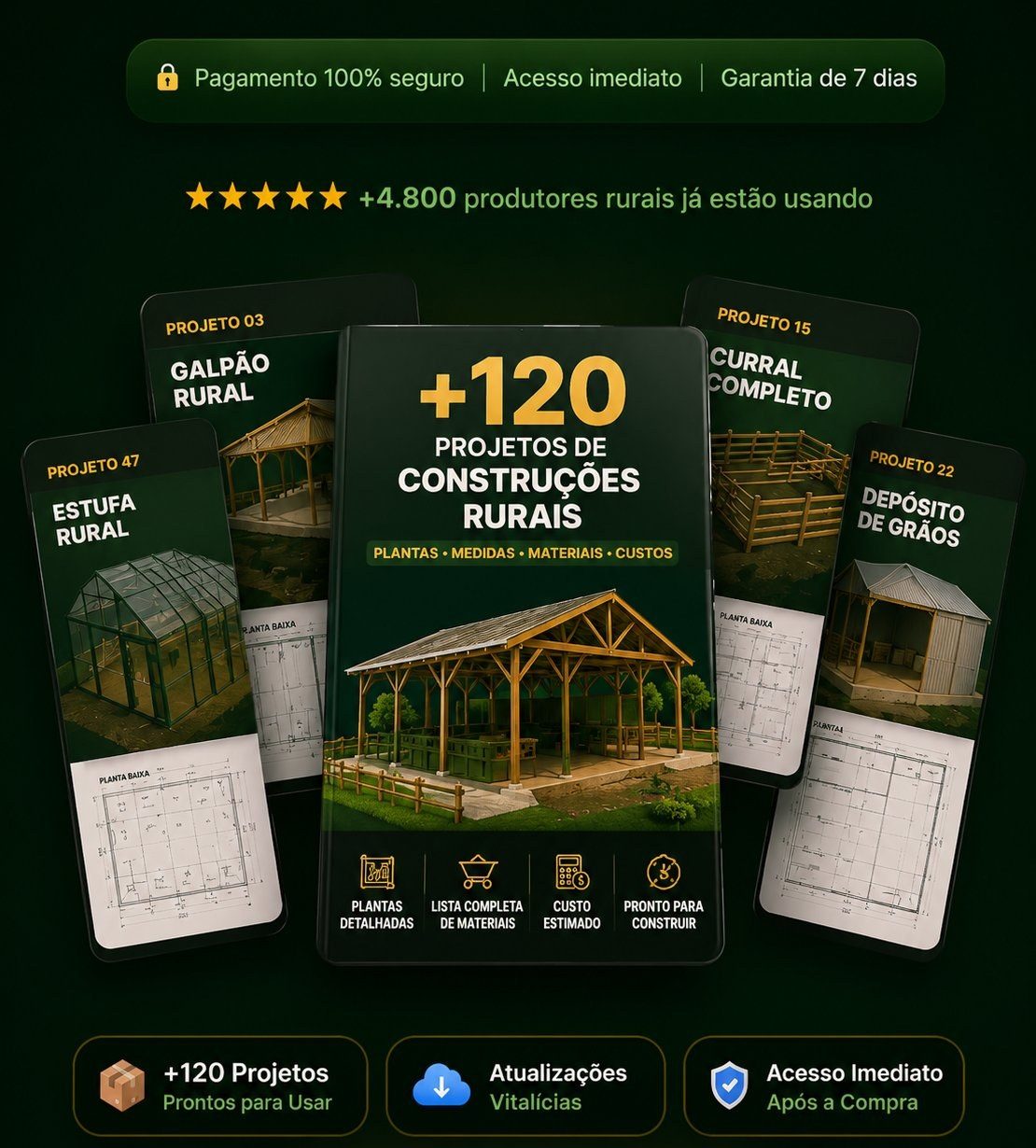 Rural Elite — +120 Projetos de Construções Rurais
